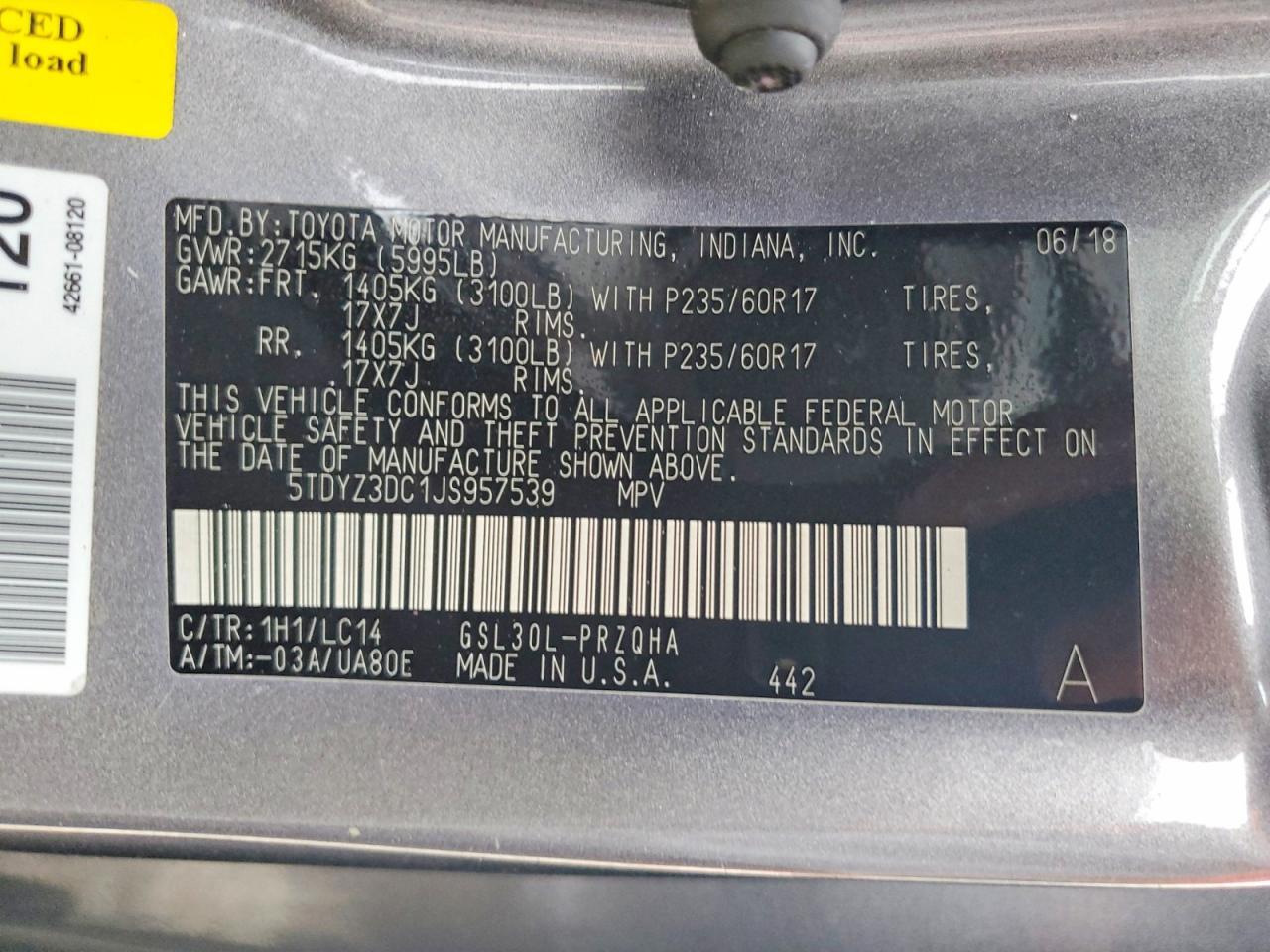 2018 Toyota Sienna Xle 8-Passenger - zdjęcie 13