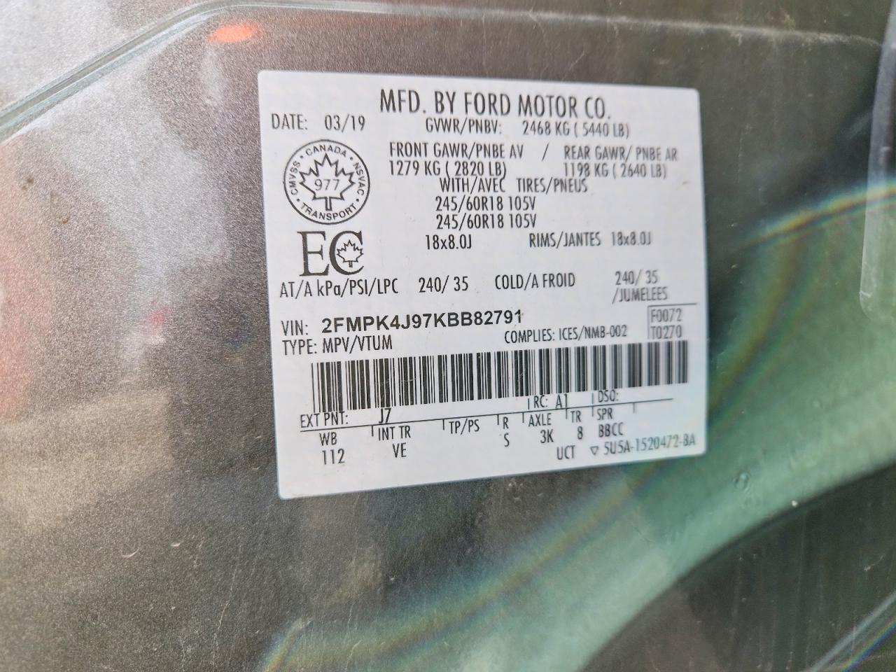2019 Ford Edge Sel - zdjęcie 14