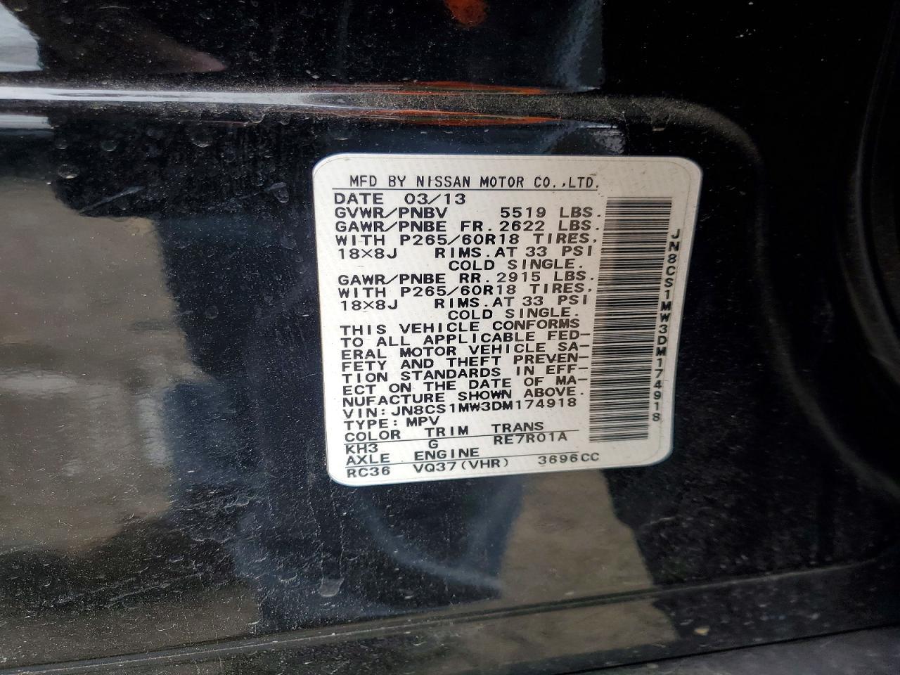 2013 Infiniti Fx37 Base - zdjęcie 12