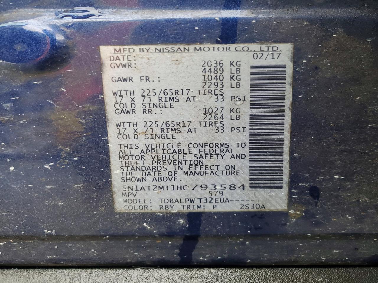 2017 Nissan Rogue S - zdjęcie 13