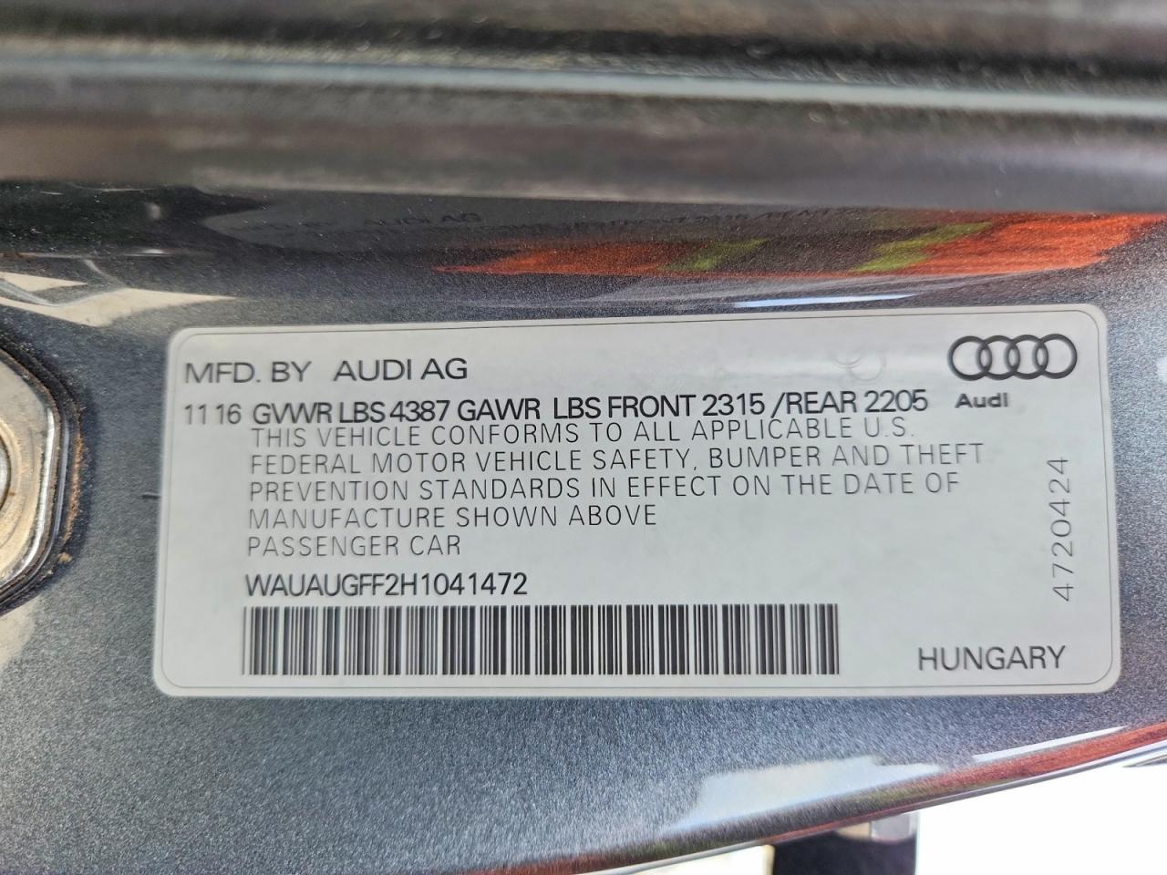 2017 Audi A3 Premium - zdjęcie 12