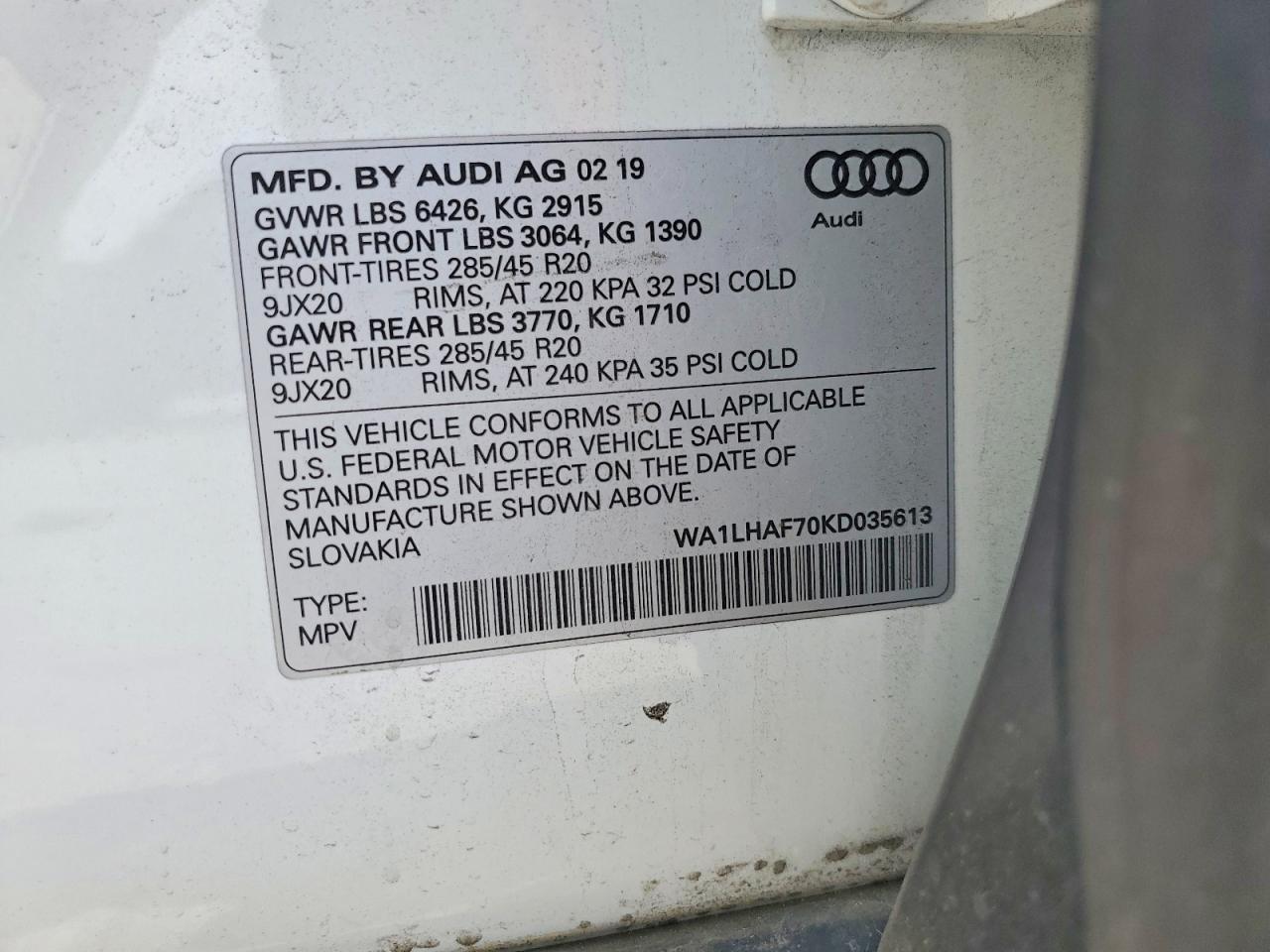 2019 Audi Q7 Premium Plus - zdjęcie 13