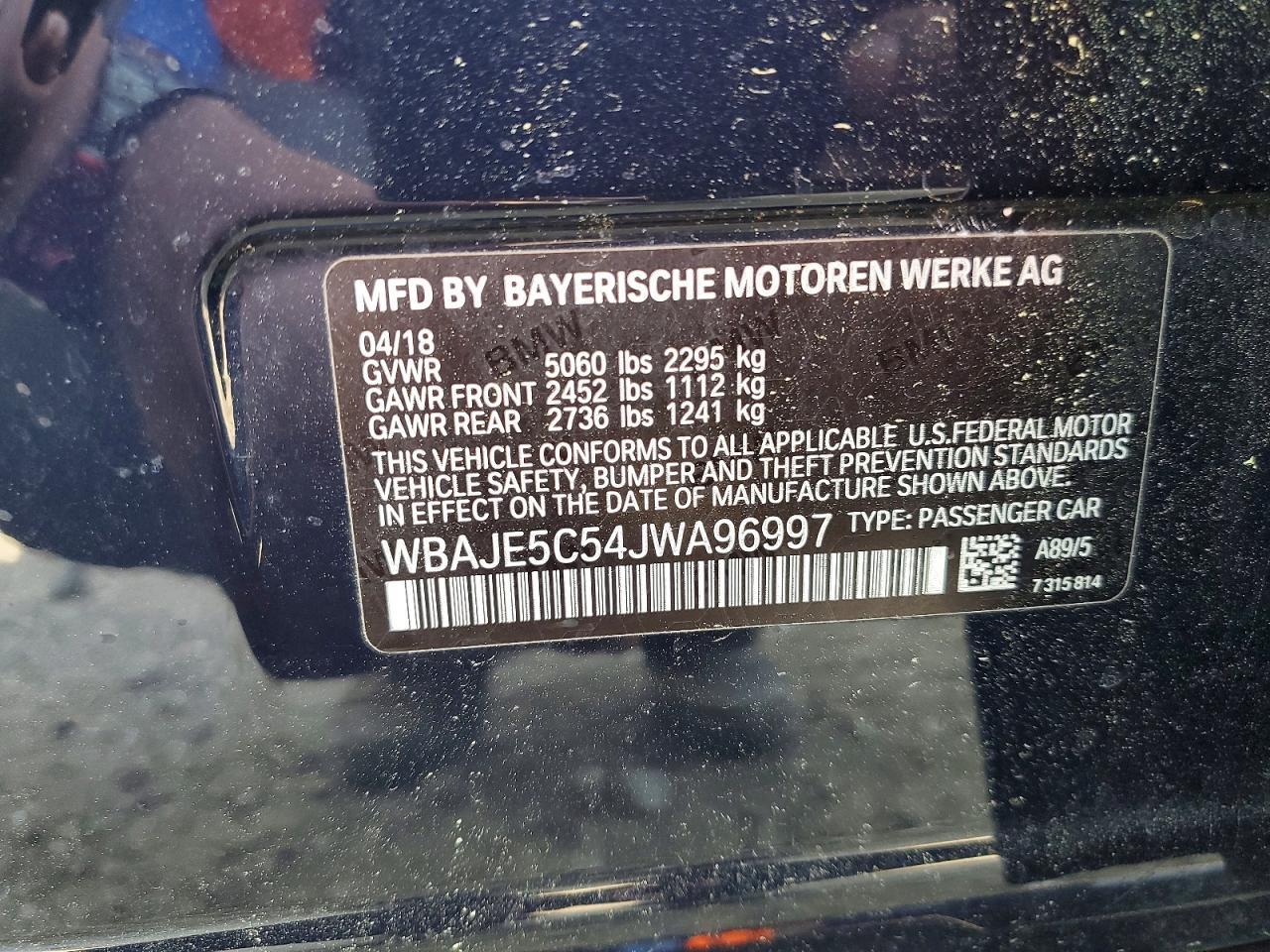 2018 BMW 540 I - zdjęcie 12