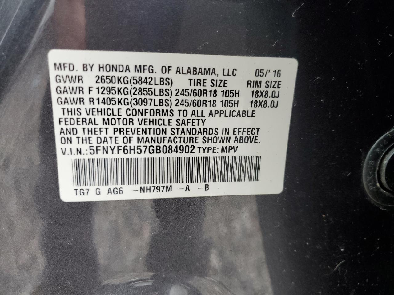 2016 Honda Pilot - zdjęcie 13