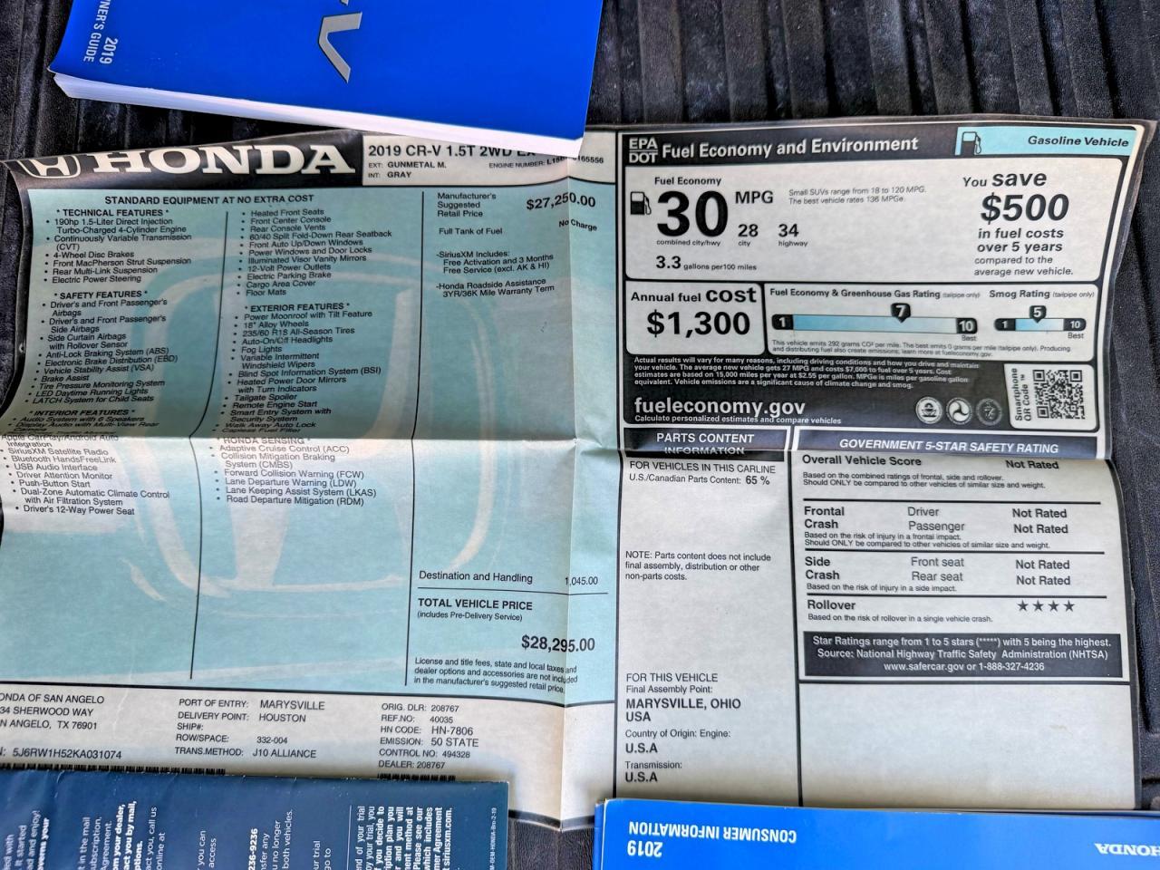 2019 Honda Cr-V Ex - zdjęcie 14