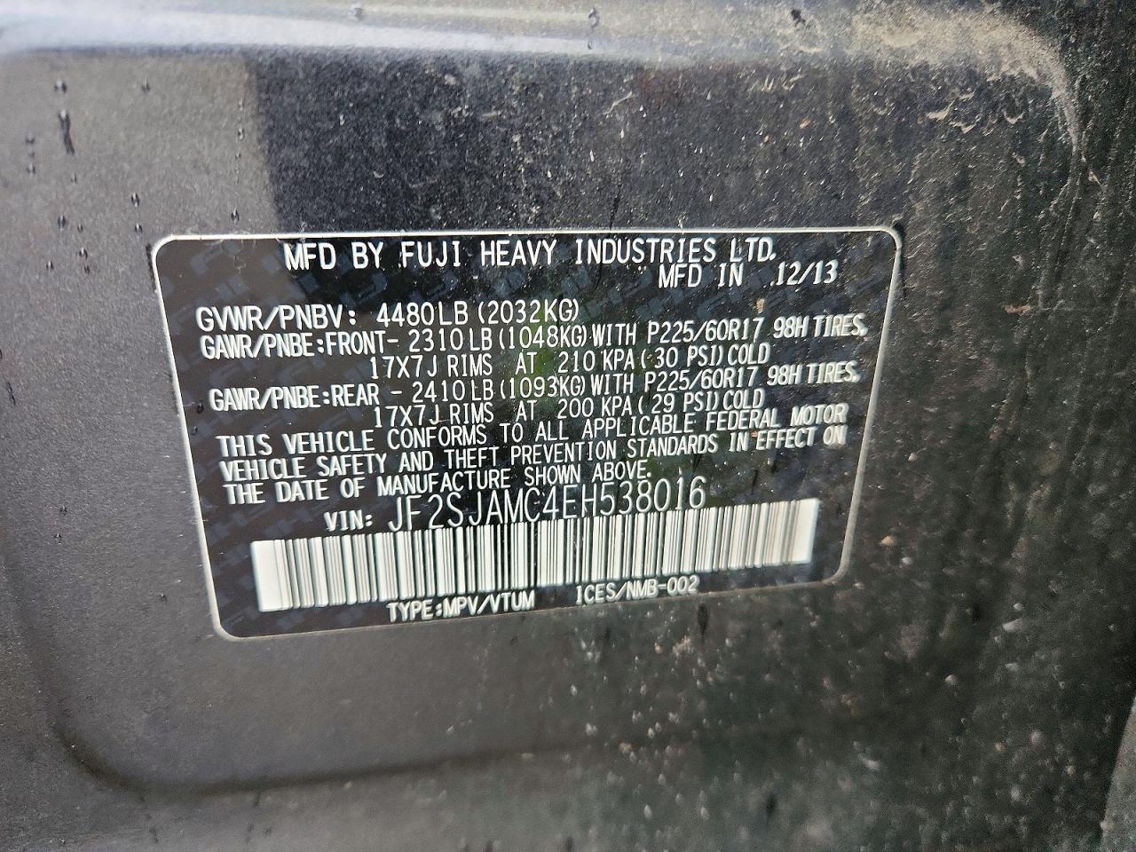 2014 Subaru Forester 2.5I Touring - zdjęcie 13