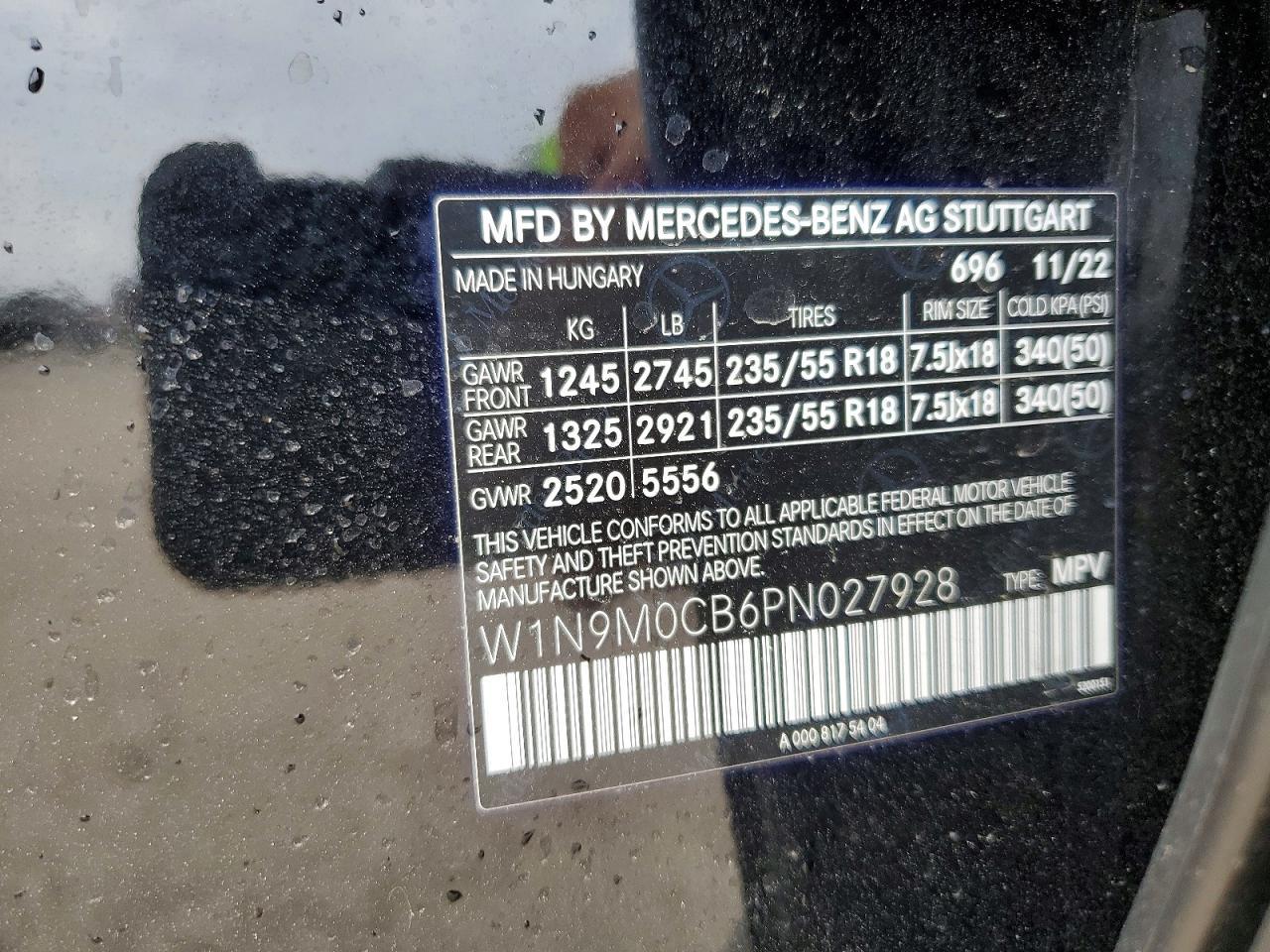 2023 Mercedes-Benz Eqb 250+ - zdjęcie 14