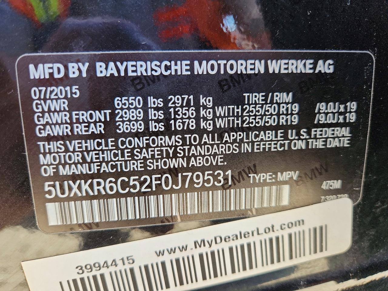 2015 BMW X5 xDrive50I - zdjęcie 13