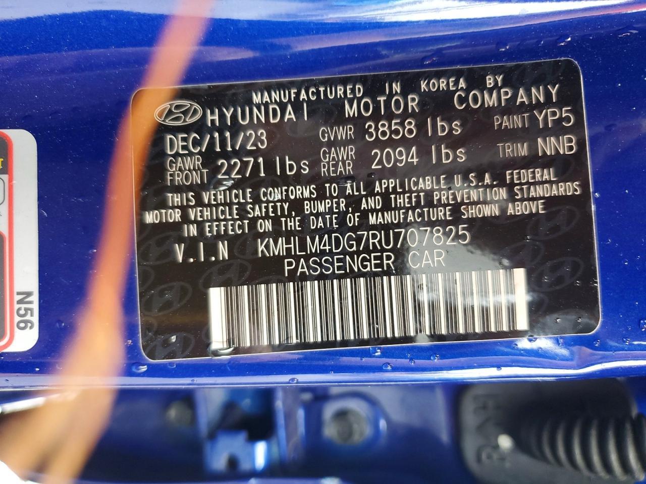 2024 Hyundai Elantra Sel - zdjęcie 12