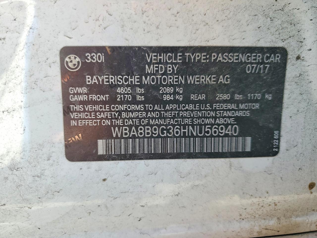2017 BMW 330 I - zdjęcie 12