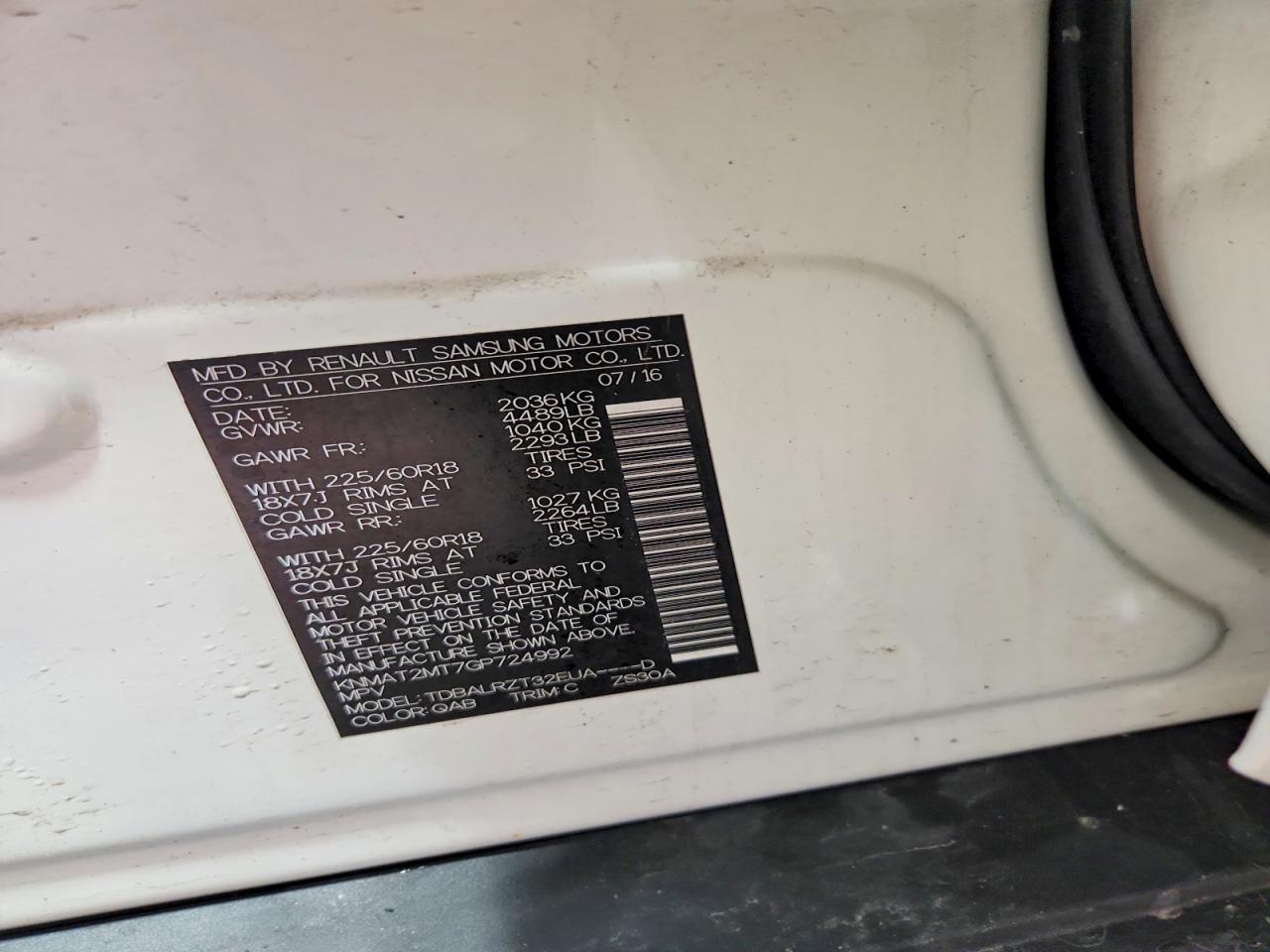 2016 Nissan Rogue Sl - zdjęcie 12