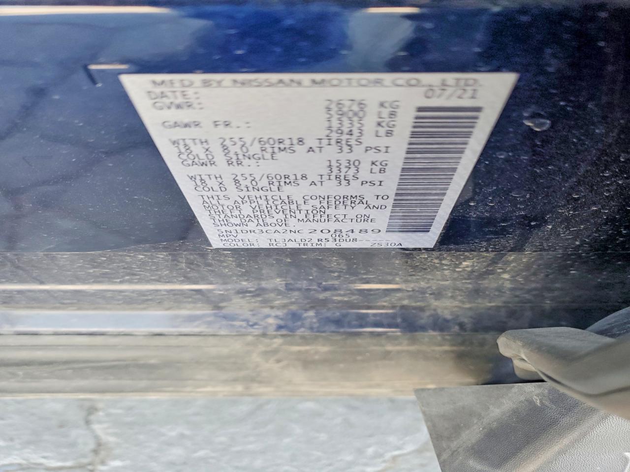 2022 Nissan Pathfinder Sl - zdjęcie 13