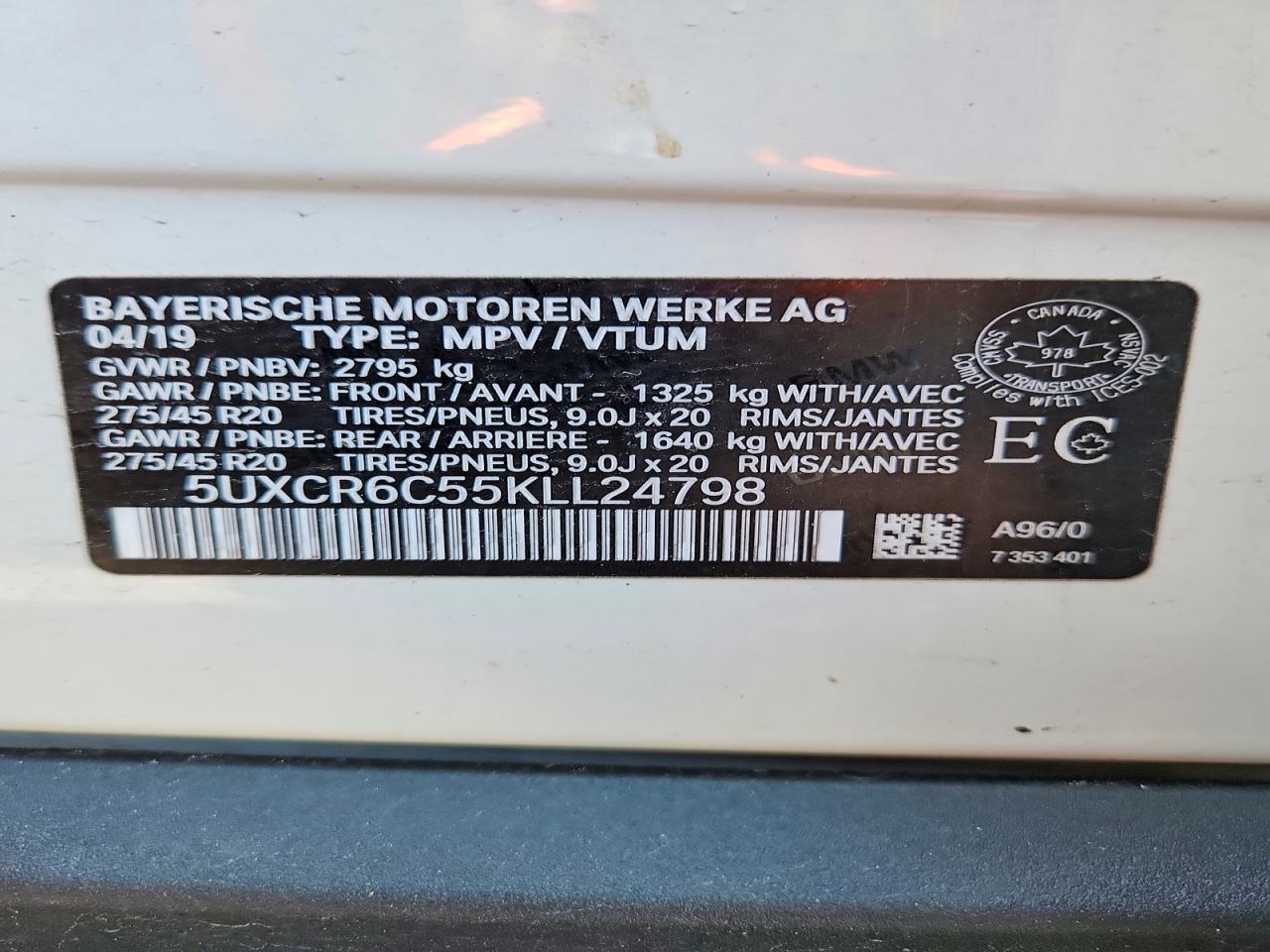2019 BMW X5 xDrive40I - zdjęcie 14