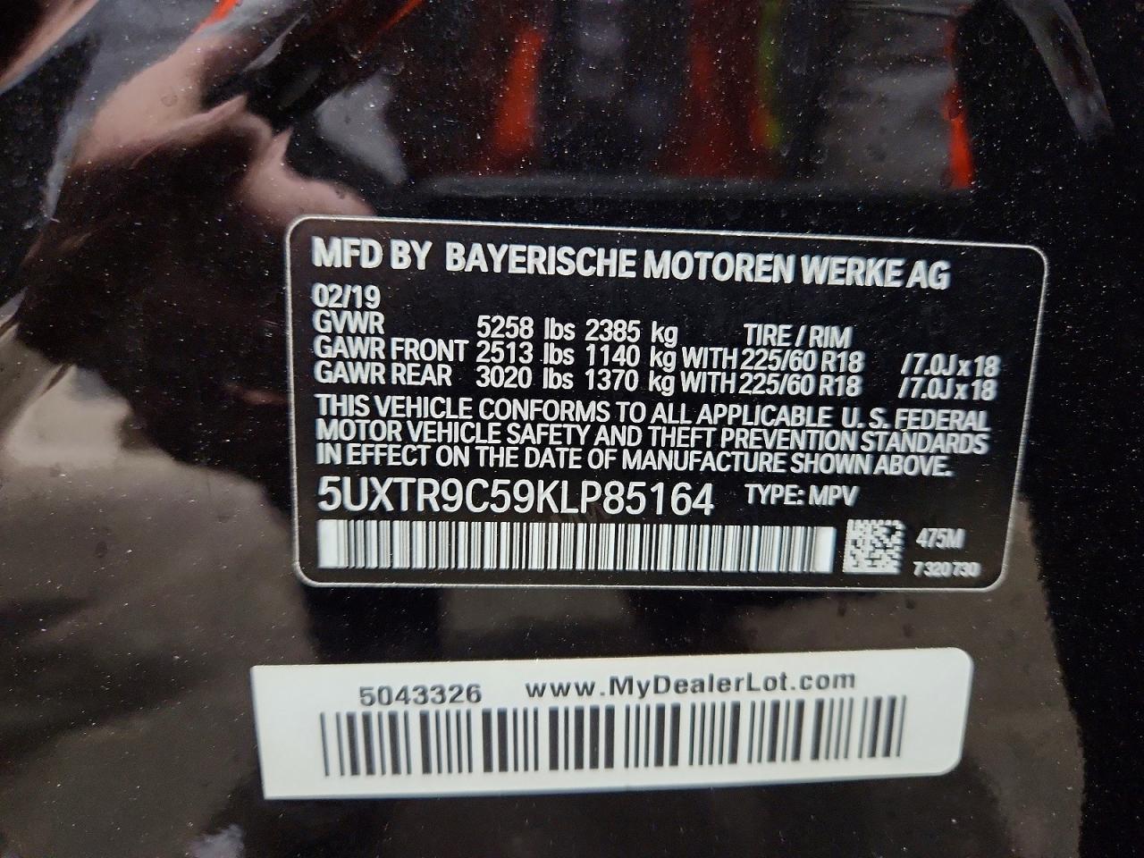 2019 BMW X3 xDrive30I - zdjęcie 14