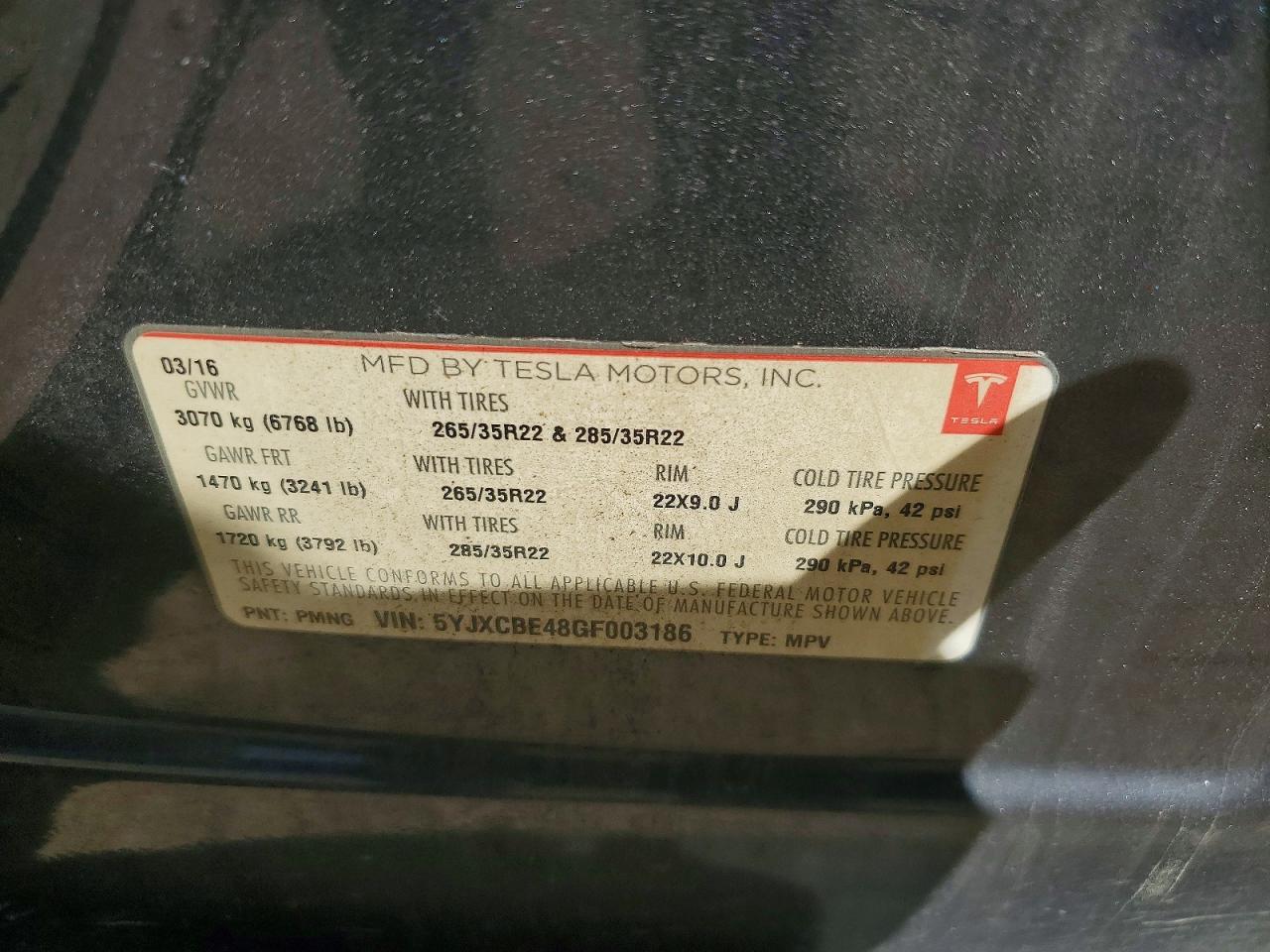 2016 Tesla Model X - zdjęcie 12