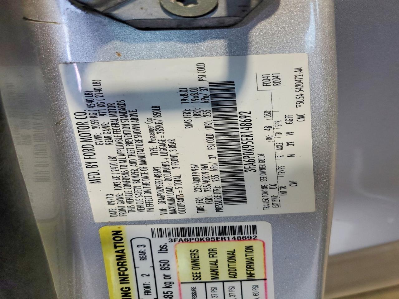 2014 Ford Fusion Titanium - zdjęcie 12