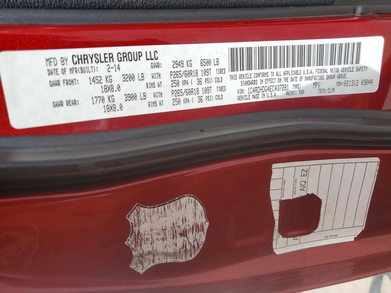 2014 Dodge Durango Limited - zdjęcie 14