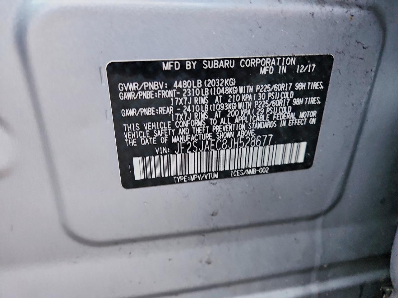 2018 Subaru Forester 2.5I Premium - zdjęcie 13
