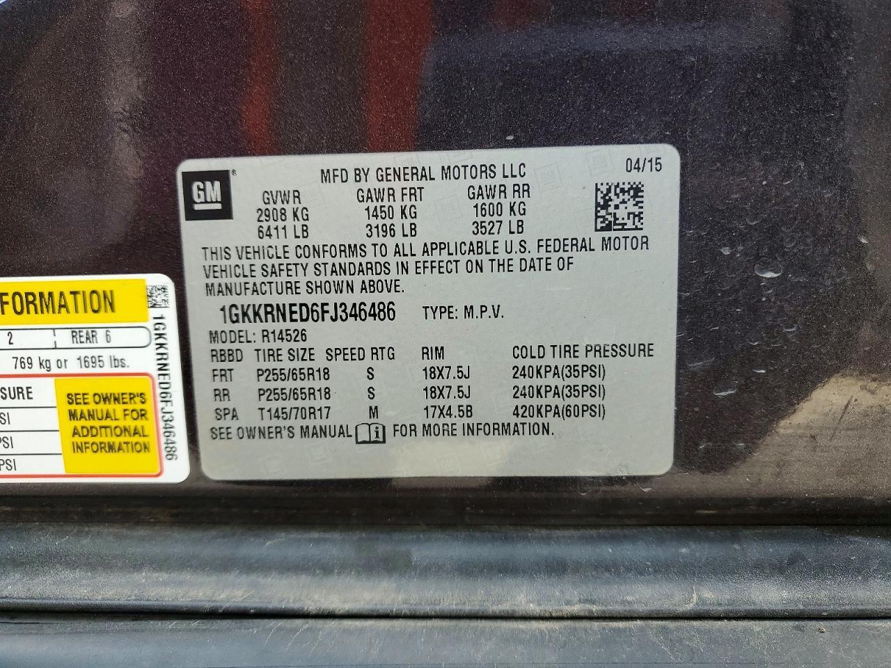 2015 GMC Acadia Sle - zdjęcie 14