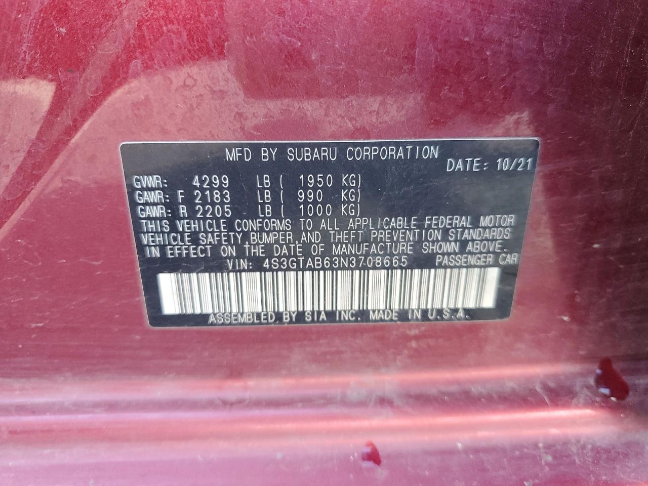 2022 Subaru Impreza - zdjęcie 12