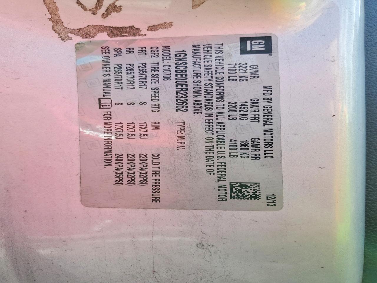 2014 Chevrolet Tahoe C1500 Lt - zdjęcie 13