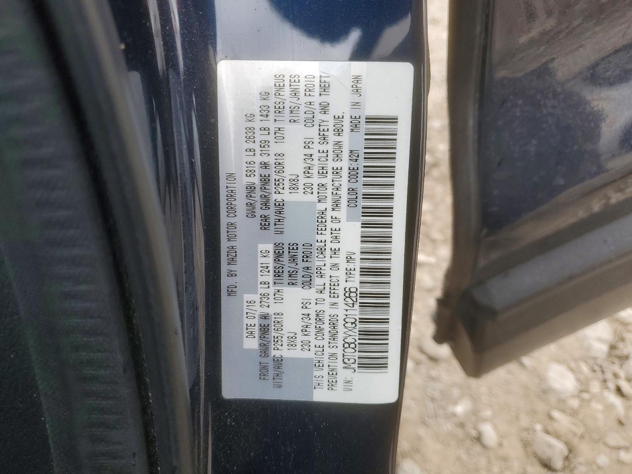 2016 Mazda Cx-9 Touring - zdjęcie 13