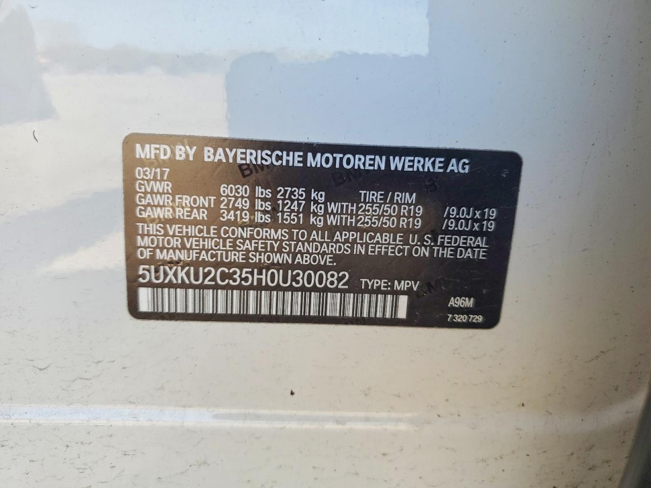 2017 BMW X6 xDrive35I - zdjęcie 12