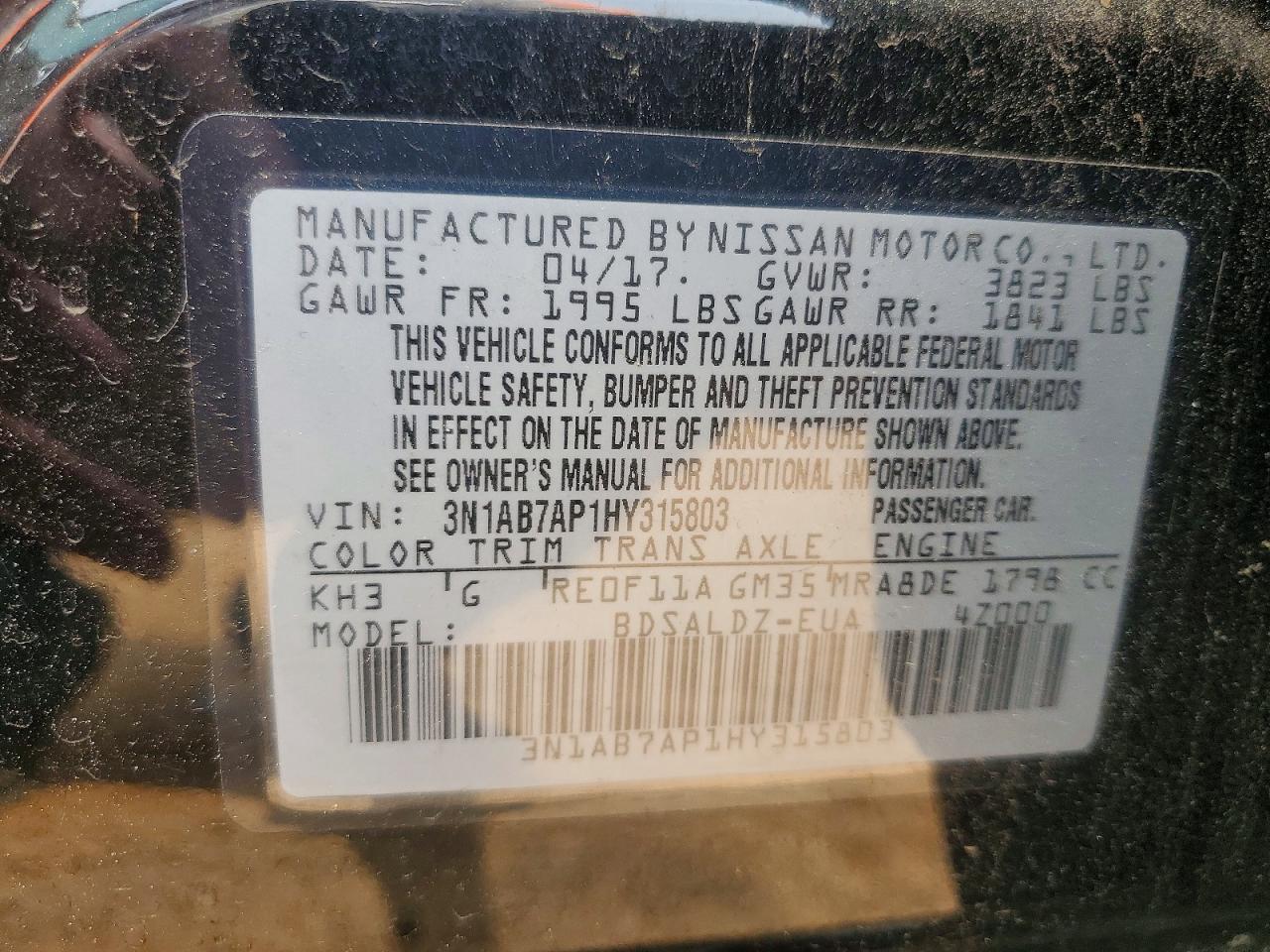 2017 Nissan Sentra Sv - zdjęcie 12