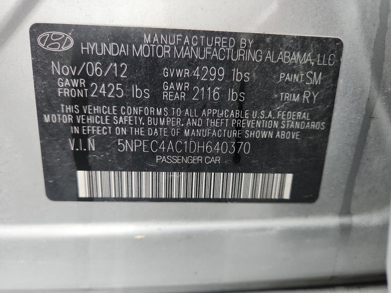 2013 Hyundai Sonata Limited - zdjęcie 12