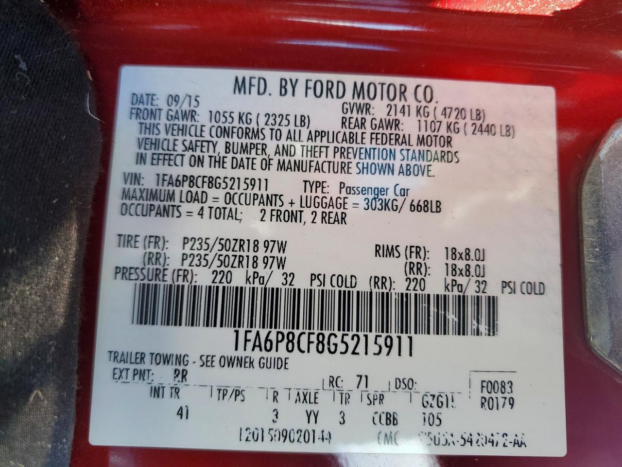 2016 Ford Mustang Gt - zdjęcie 12
