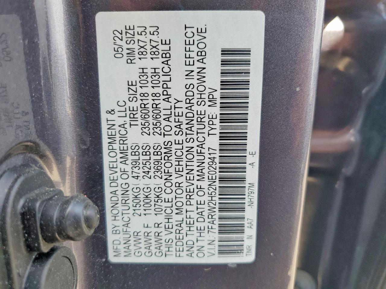 2022 Honda Cr-V Ex - zdjęcie 12