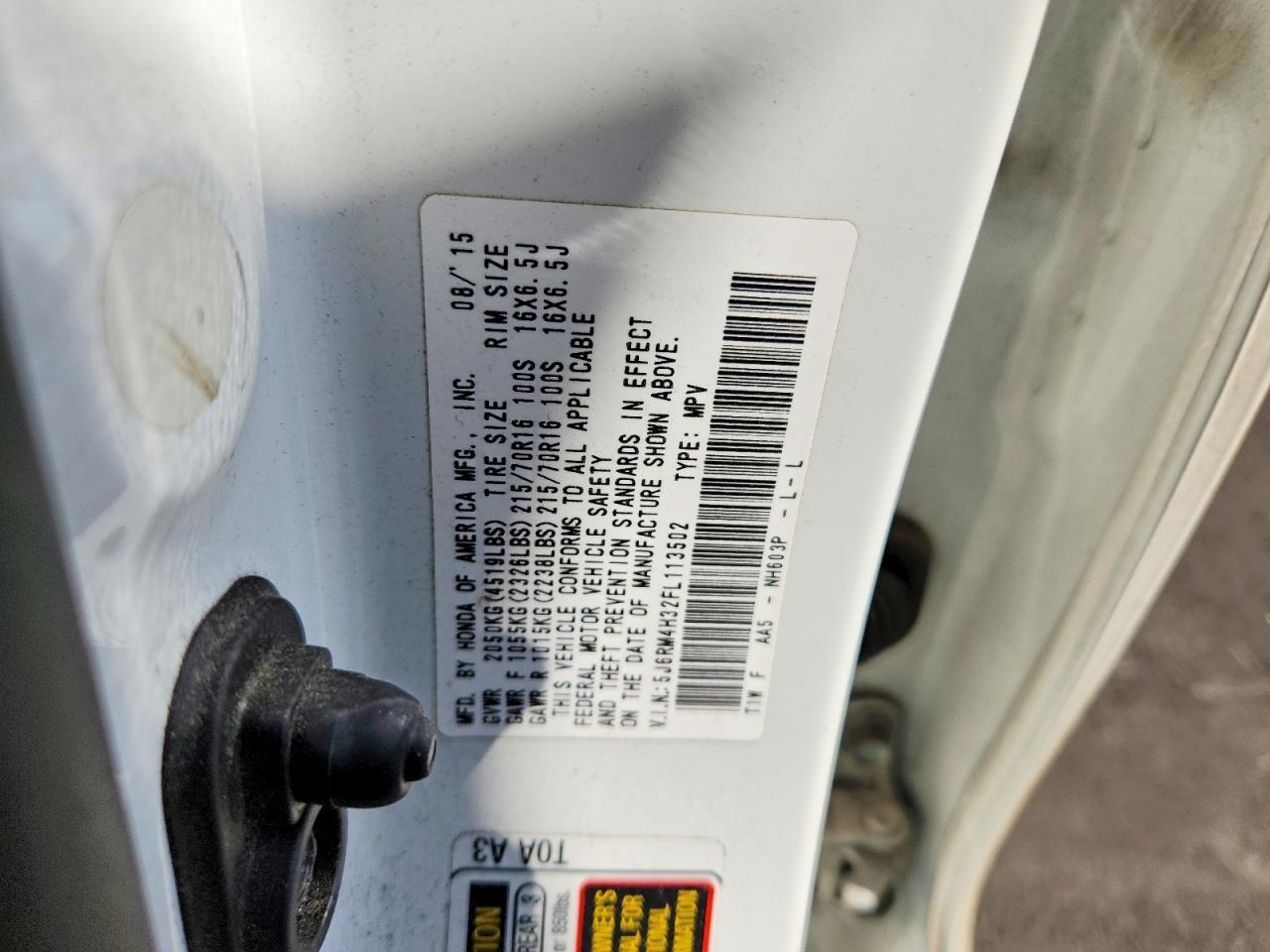 2015 Hond Crv - zdjęcie 13