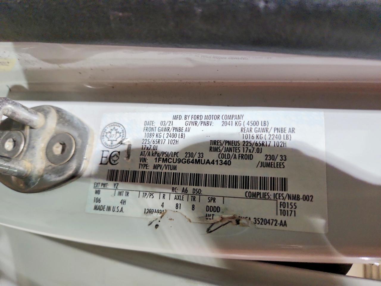 2021 Ford Escape Se - zdjęcie 13