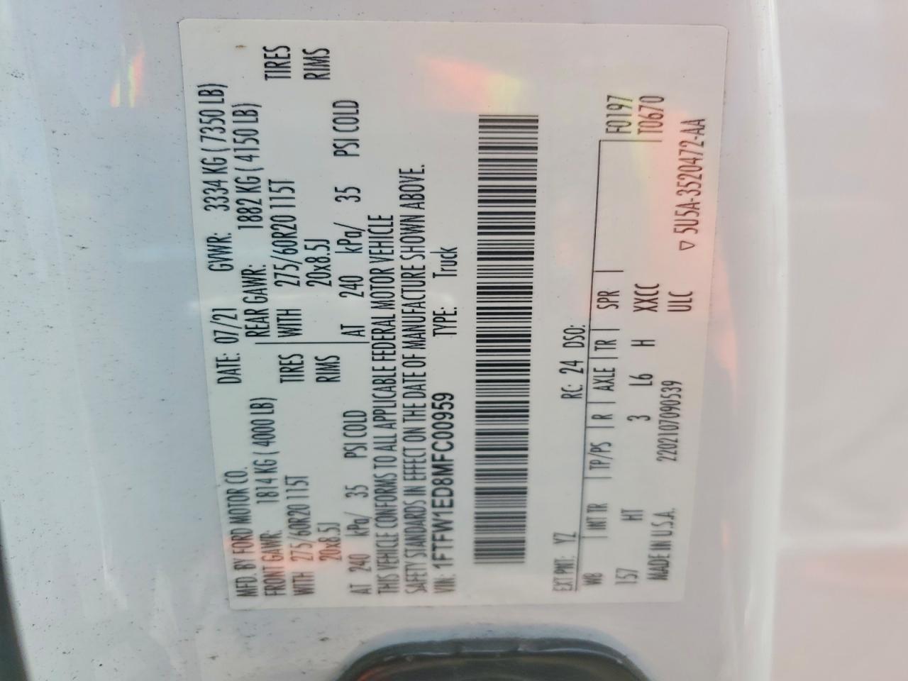 2021 Ford F150 Supercrew - zdjęcie 12