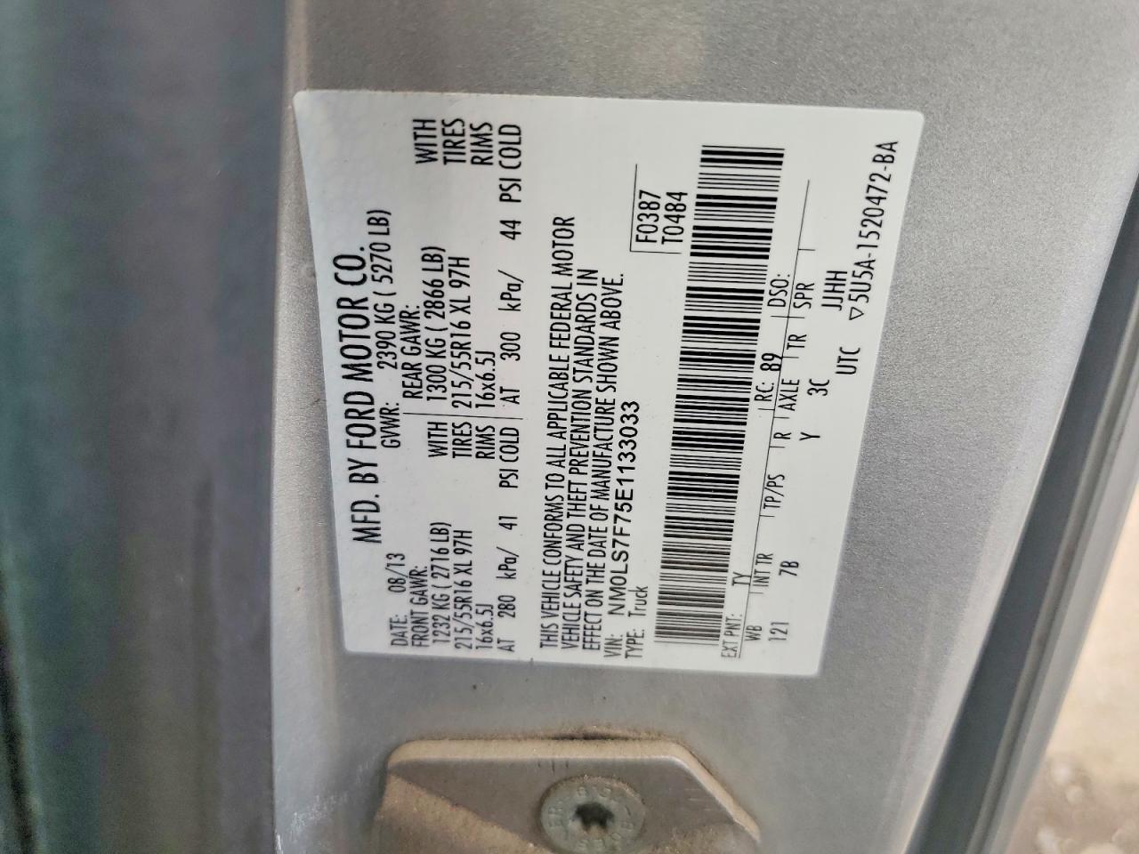 2014 Ford Transit Connect Xlt - zdjęcie 13