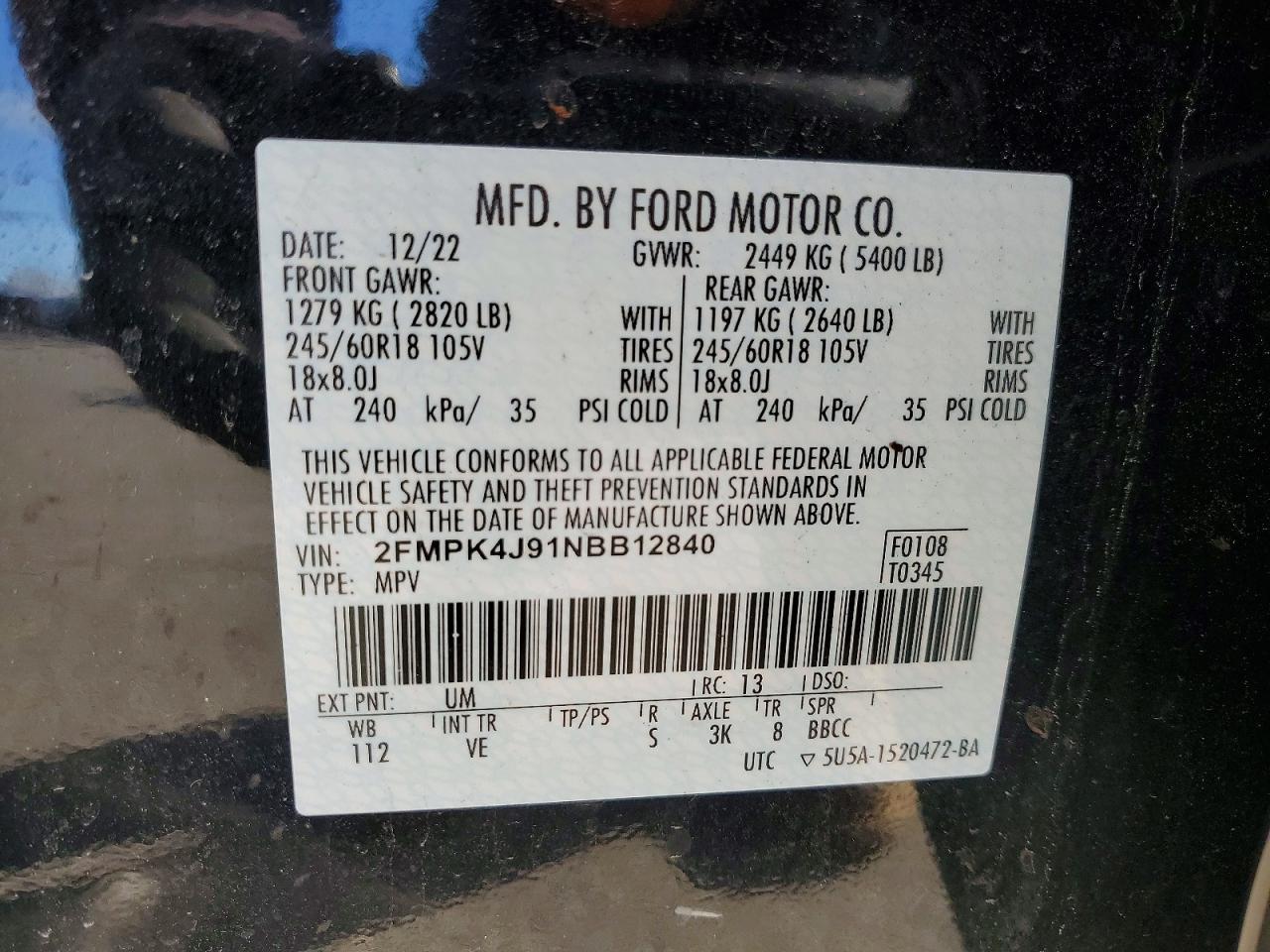 2022 Ford Edge Sel - zdjęcie 14