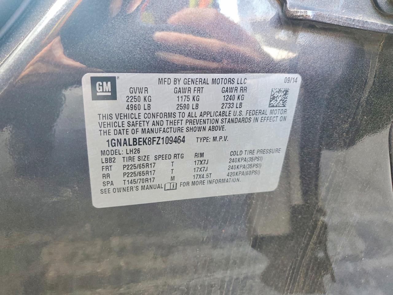 2015 Chevrolet Equinox Lt - zdjęcie 13