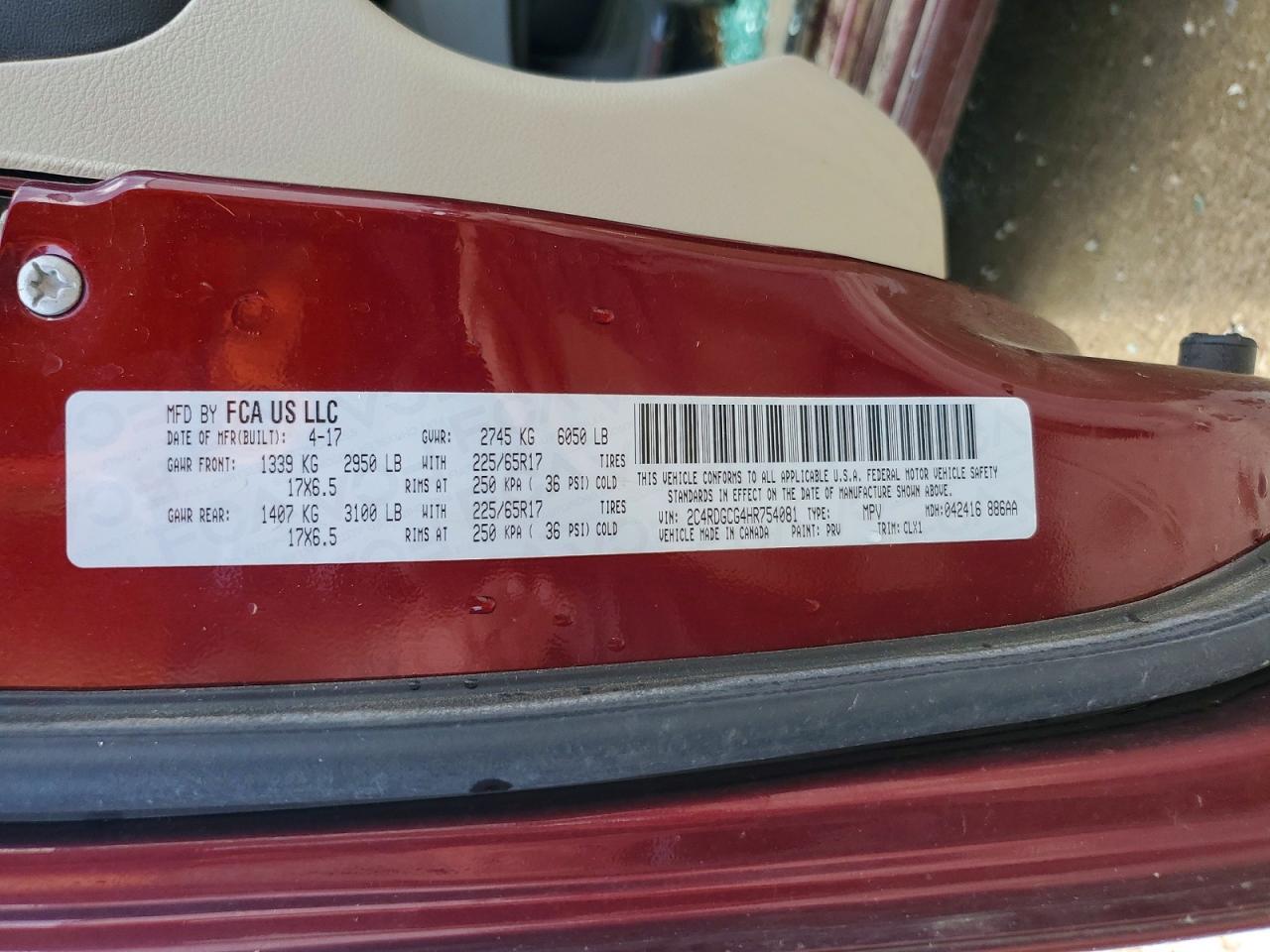 2017 Dodge Grand Caravan Sxt - zdjęcie 13