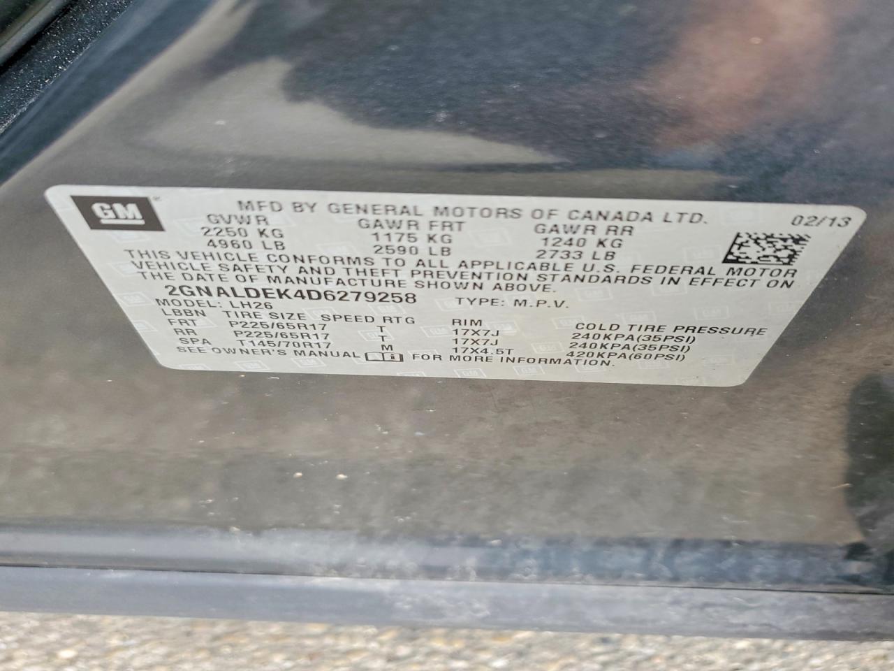 2013 Chevrolet Equinox Lt - zdjęcie 13