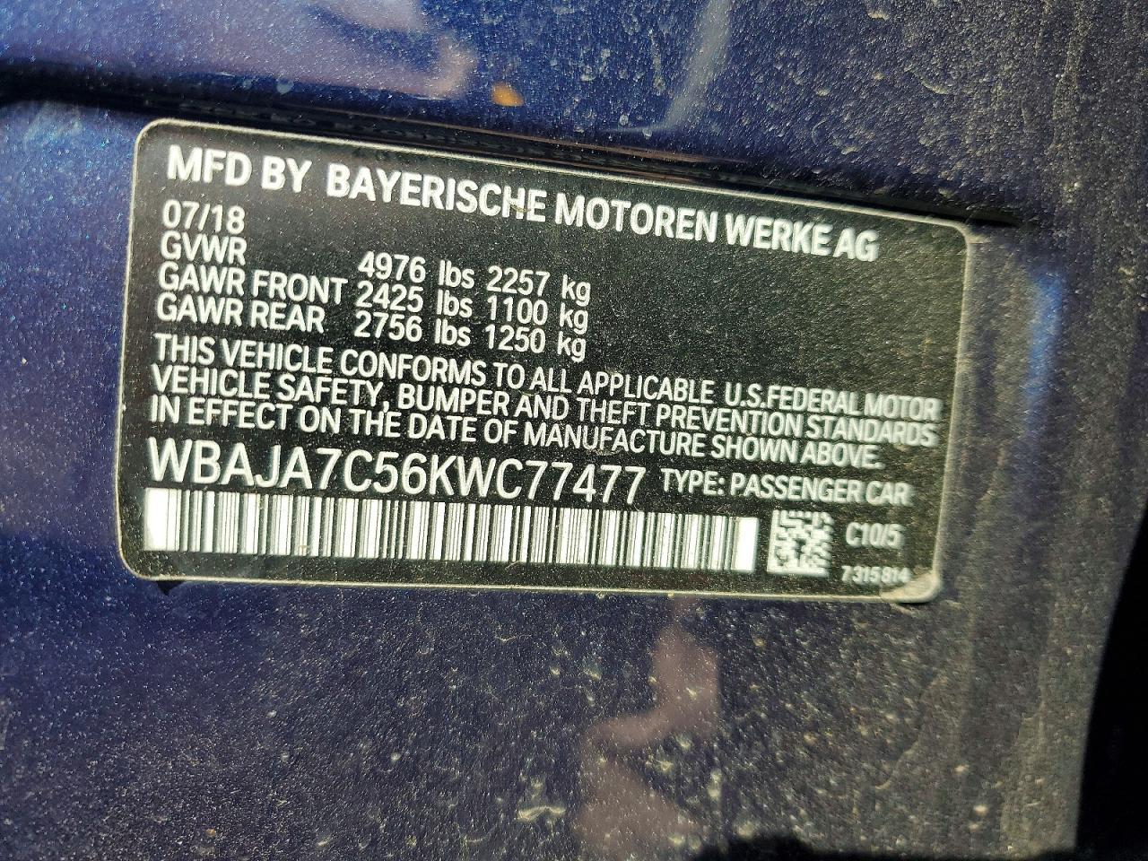2019 BMW 530 Xi - zdjęcie 12