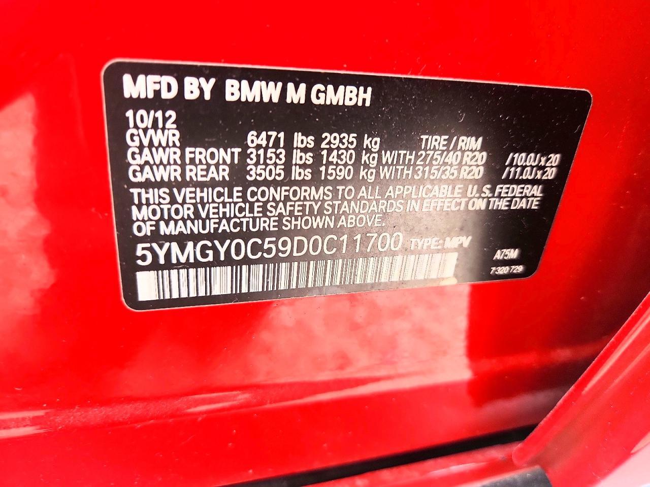 2013 BMW X5 M - zdjęcie 12