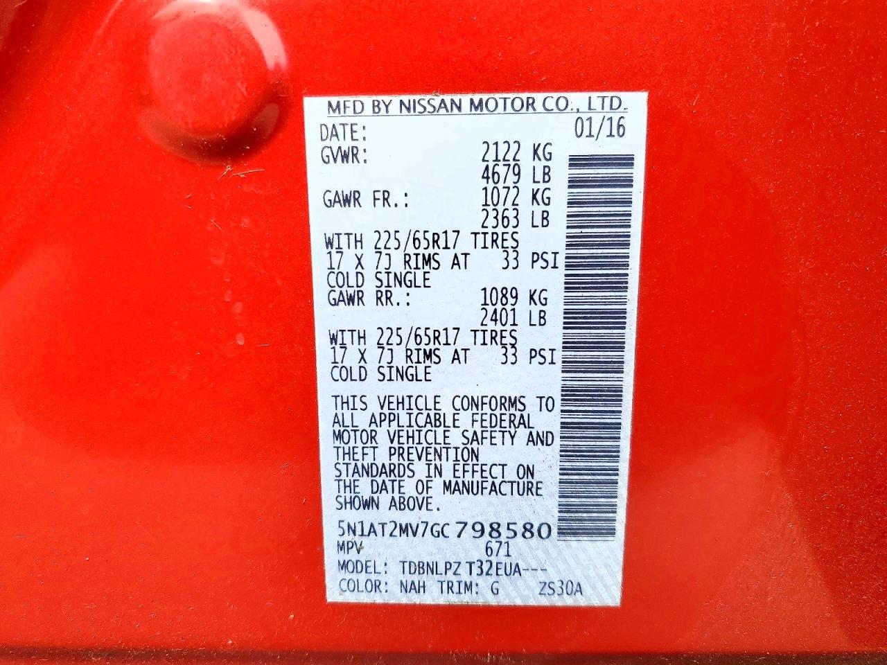 2016 Nissan Rogue S - zdjęcie 13