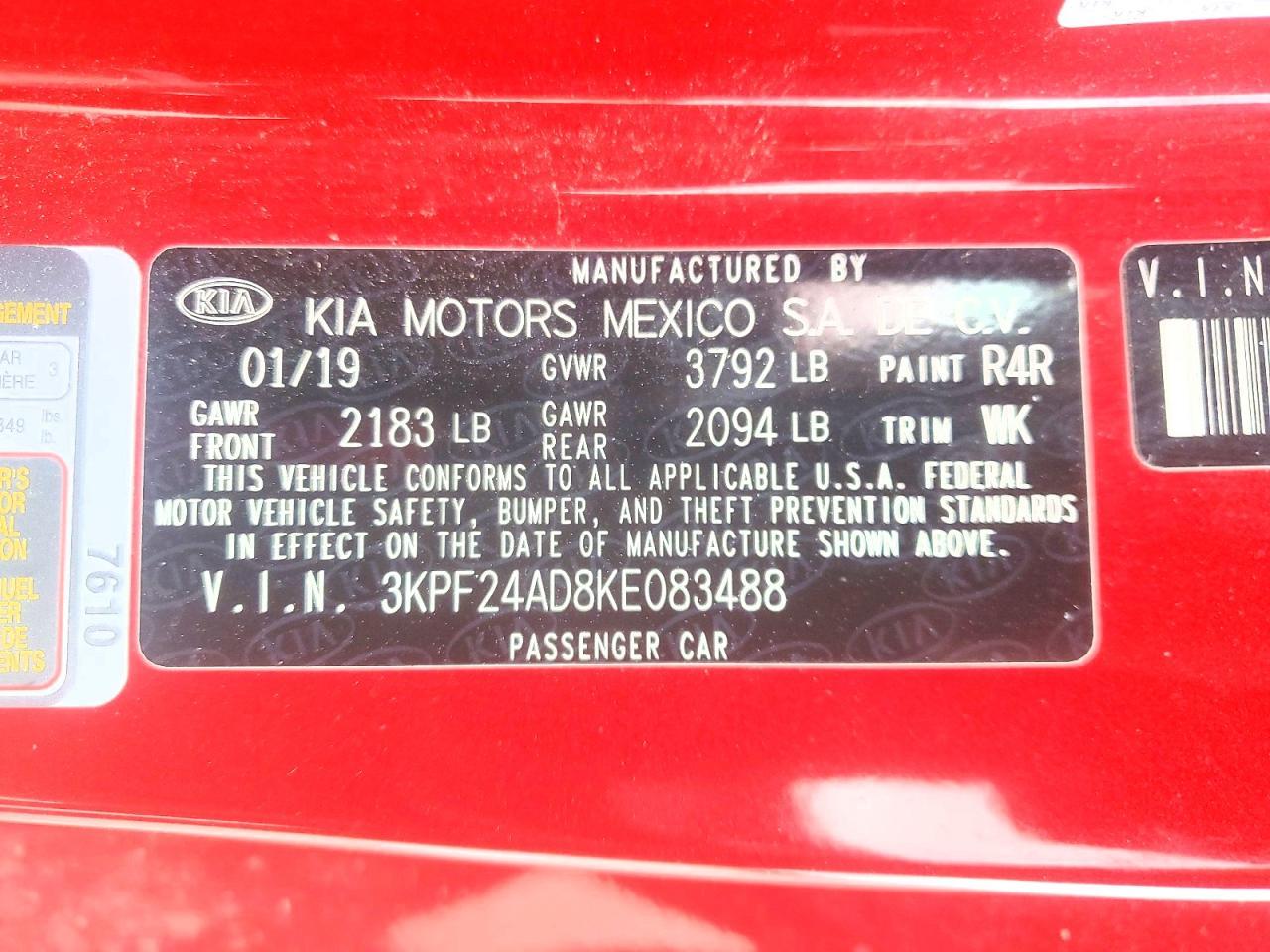 2019 Kia Forte Lxs - zdjęcie 12