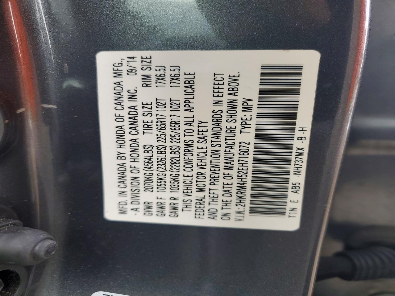 2014 Honda Cr-V Ex - zdjęcie 13