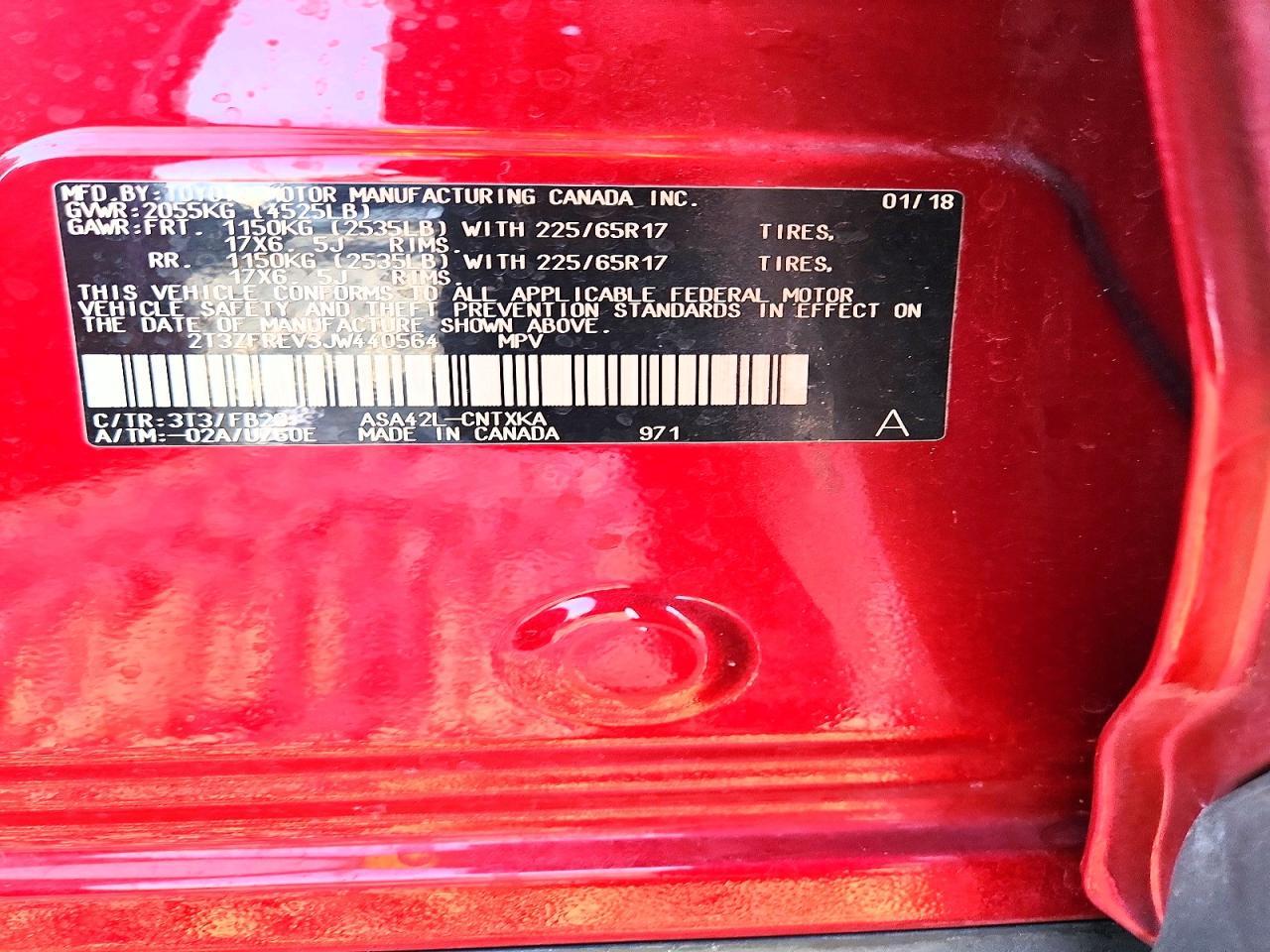 2018 Toyota Rav4 Le - zdjęcie 13