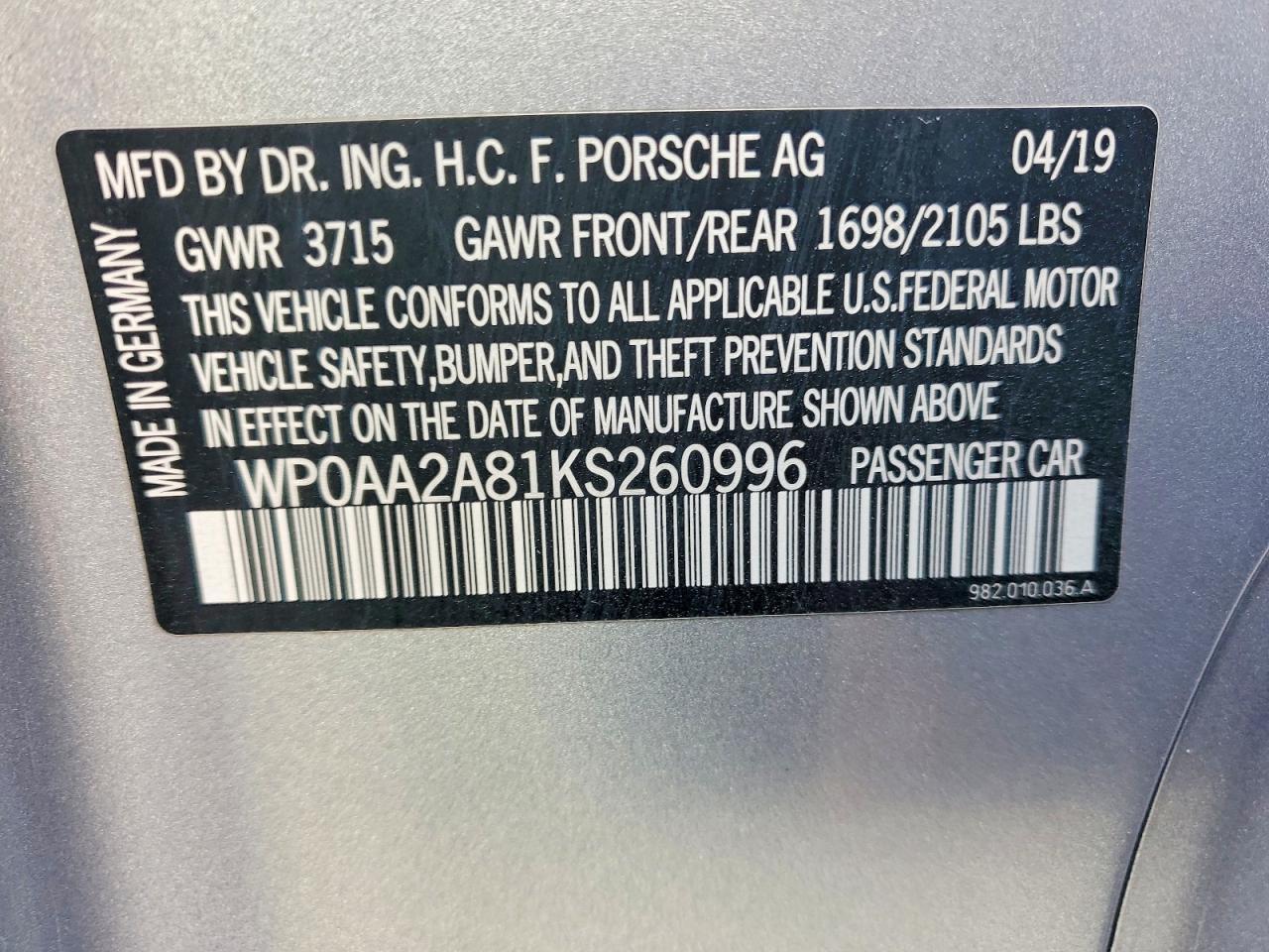 2019 Porsche Cayman Base - zdjęcie 12