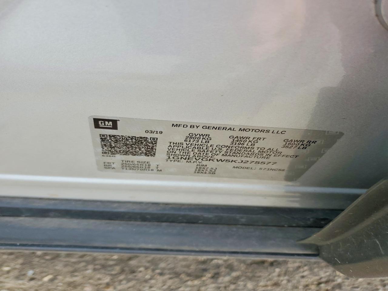 2019 Chevrolet Traverse Lt - zdjęcie 13