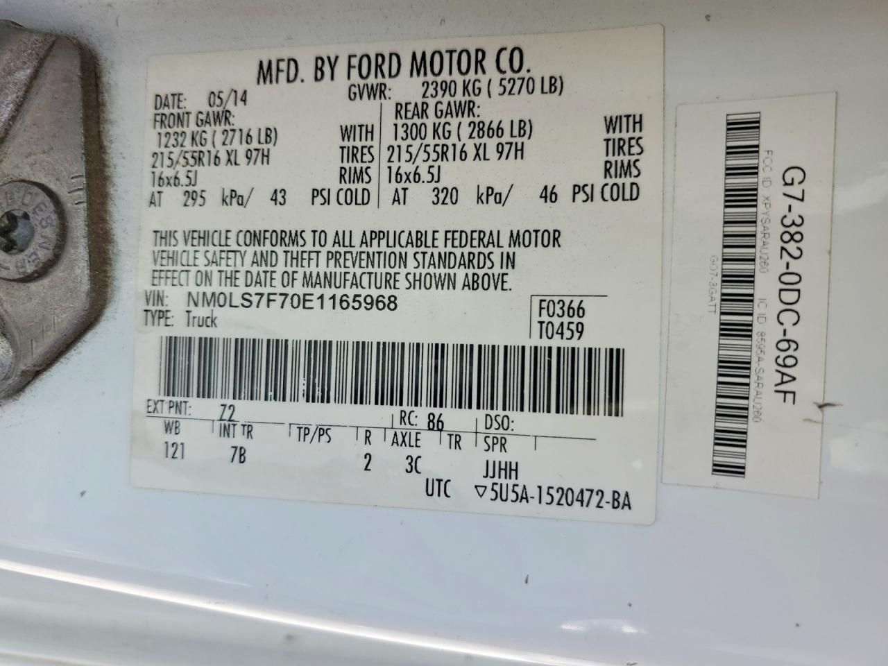 2014 Ford Transit Connect Xlt - zdjęcie 13