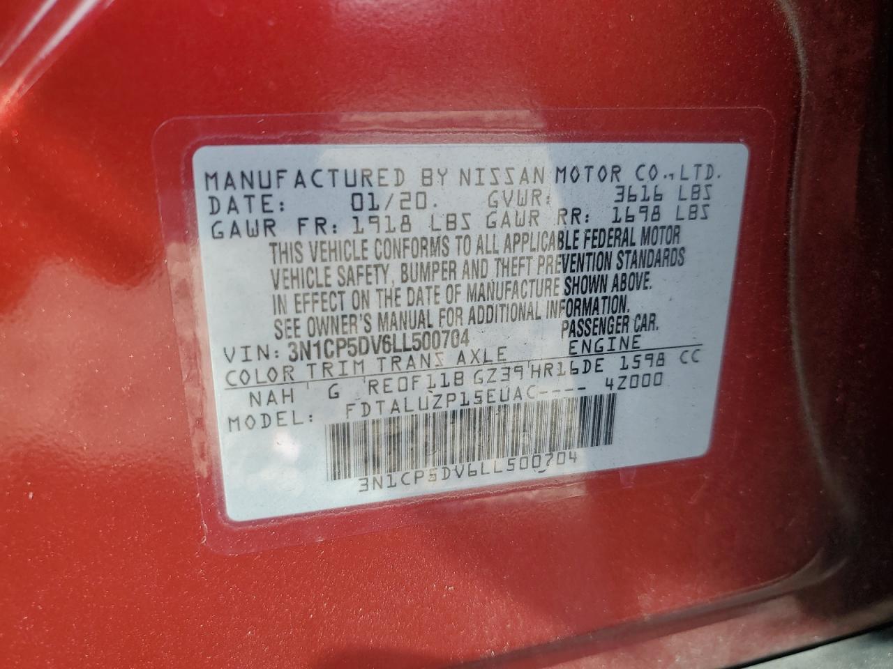 2020 Nissan Kicks Sr - zdjęcie 13