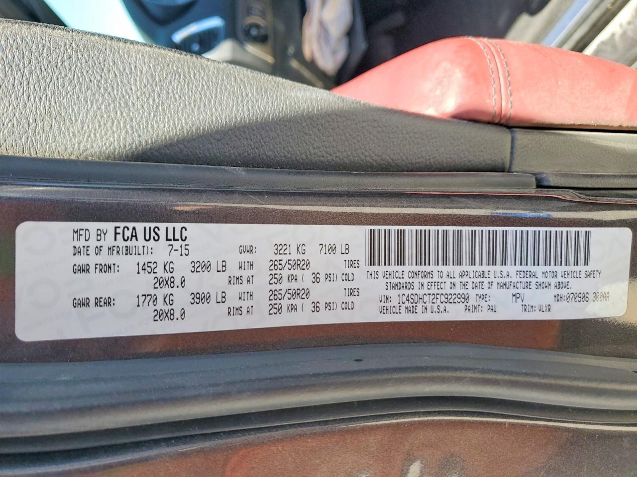 2015 Dodge Durango R - zdjęcie 14